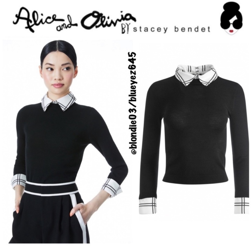 Alice + Olivia Porla Collared Sweater XS